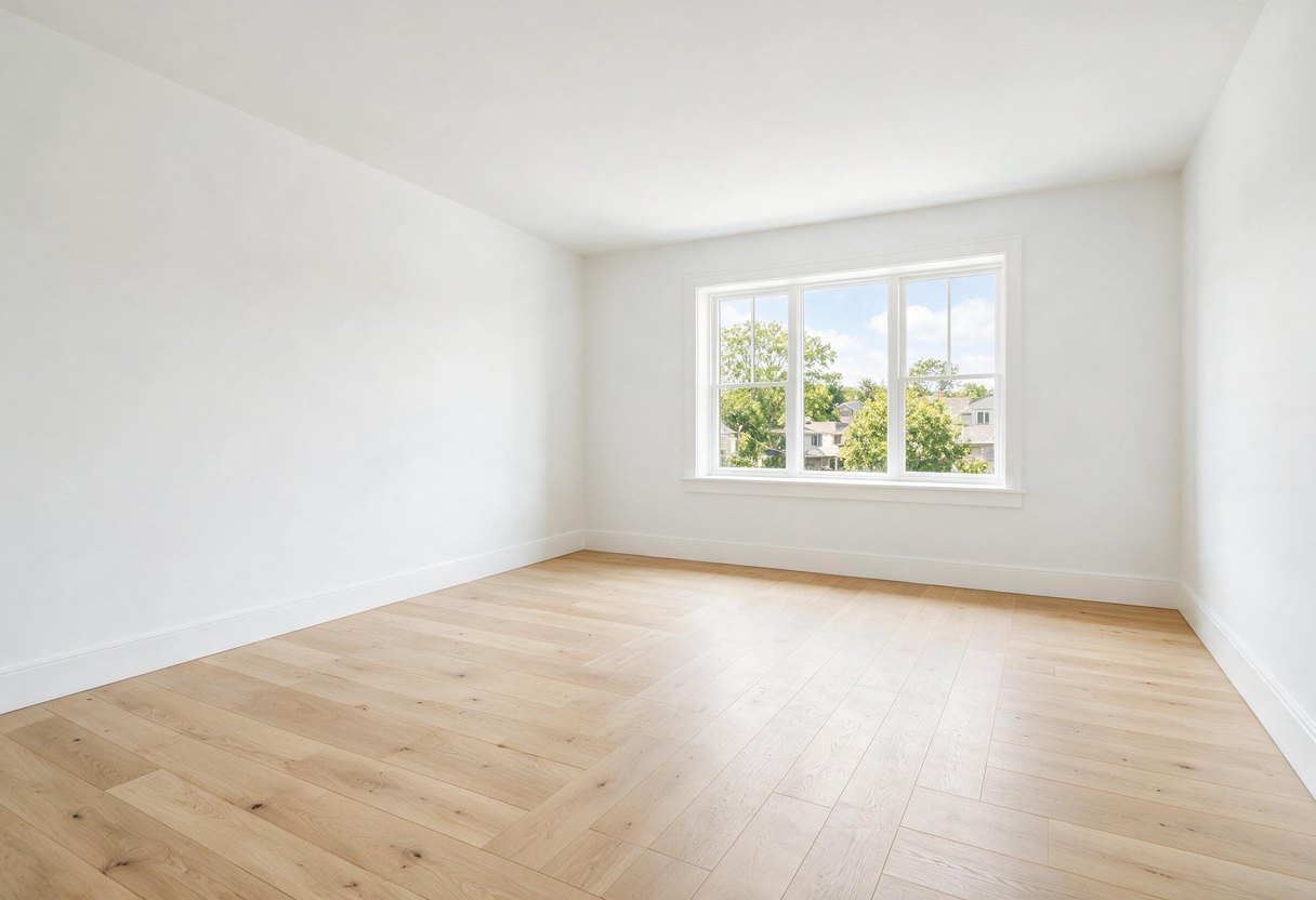 A room photo with all furniture removed by AI