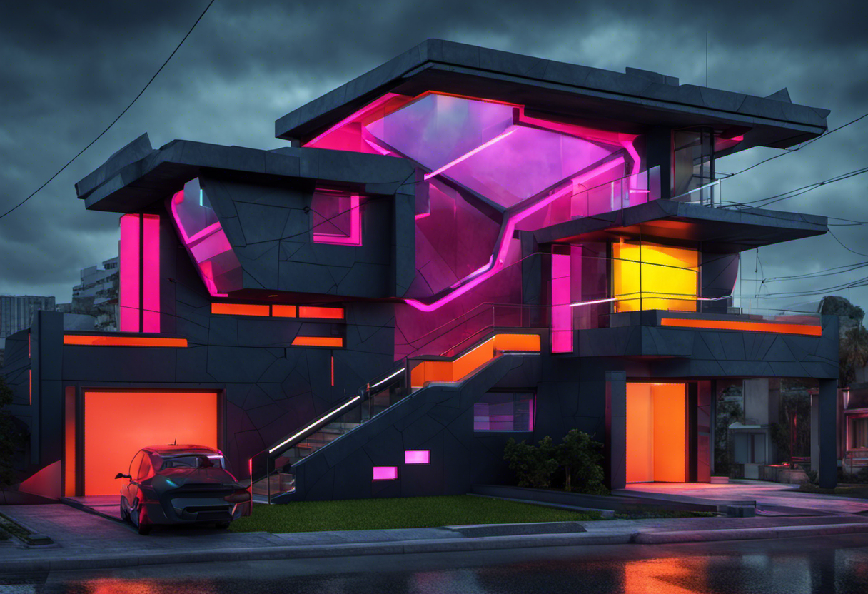 Cyberpunk House Exterior | ai4spaces