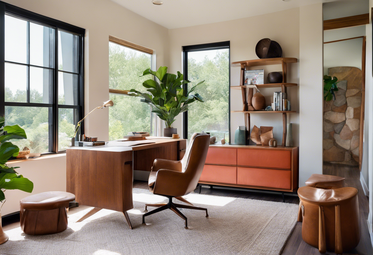 ai4spaces: Mid-Century Modern Home Office