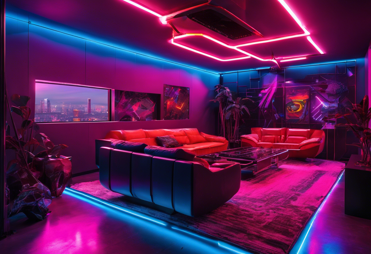 Cyberpunk Living Room