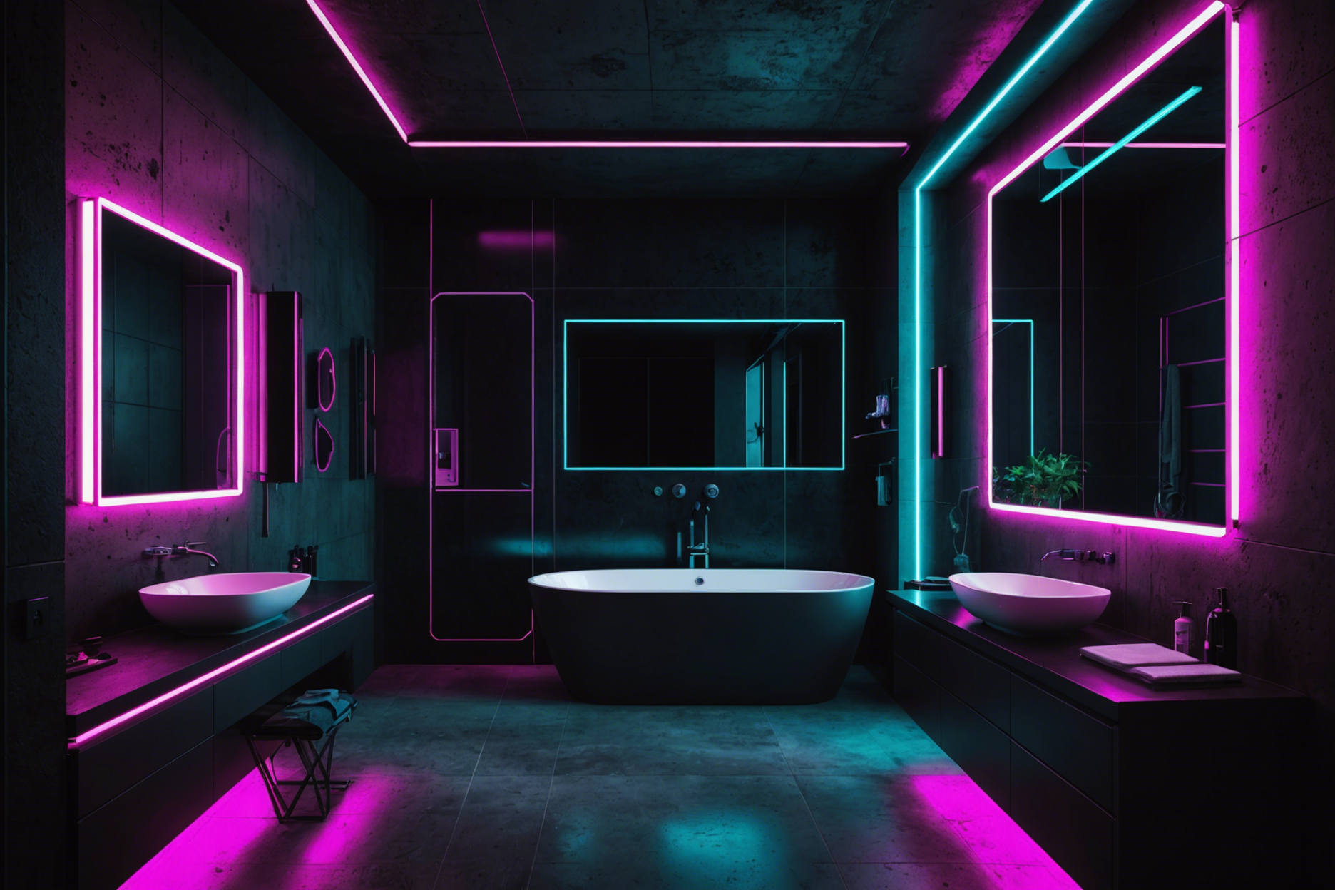 Cyberpunk Bathroom