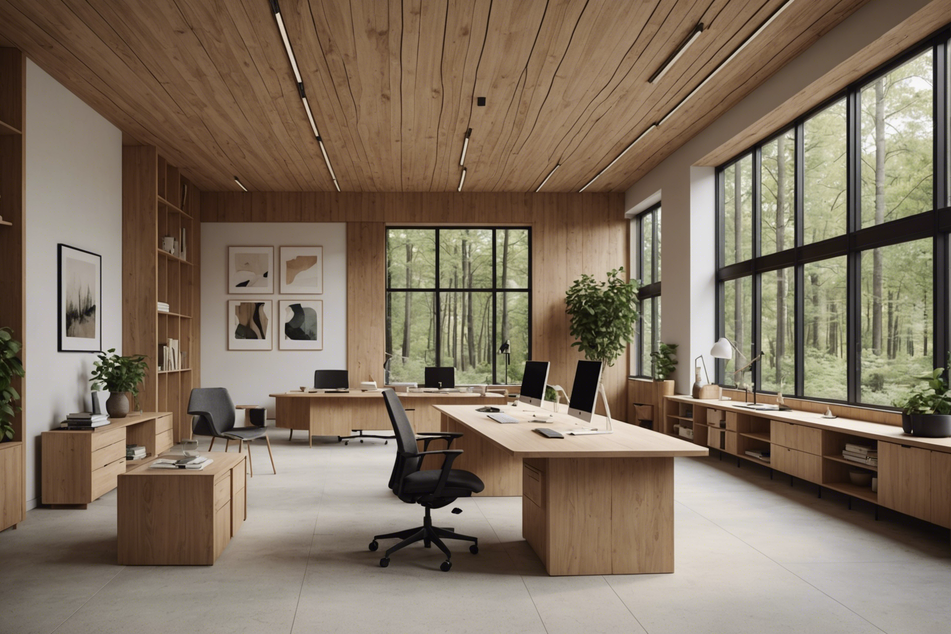 Alvar Aalto Open Office Space