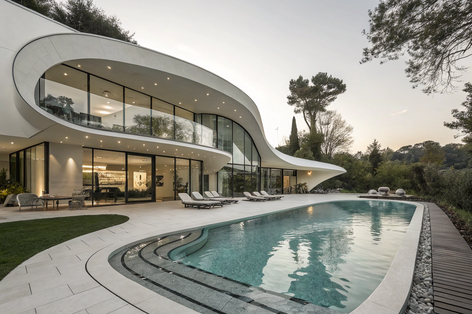 Zaha Hadid Outdoor Swimming Pool