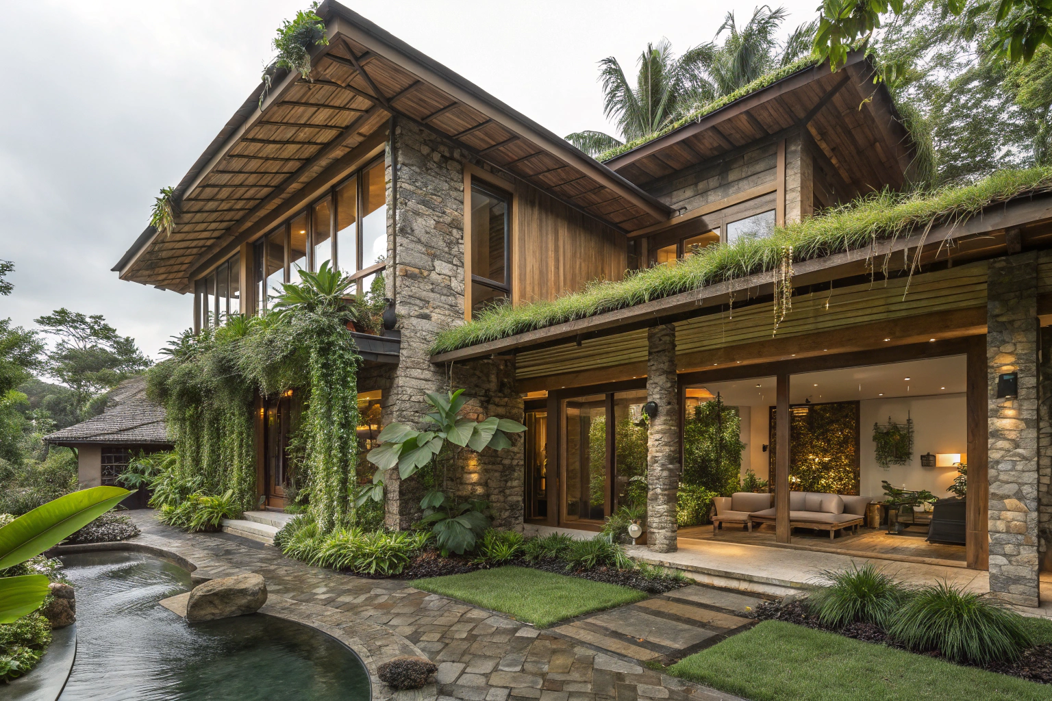 Biophilic House Exterior