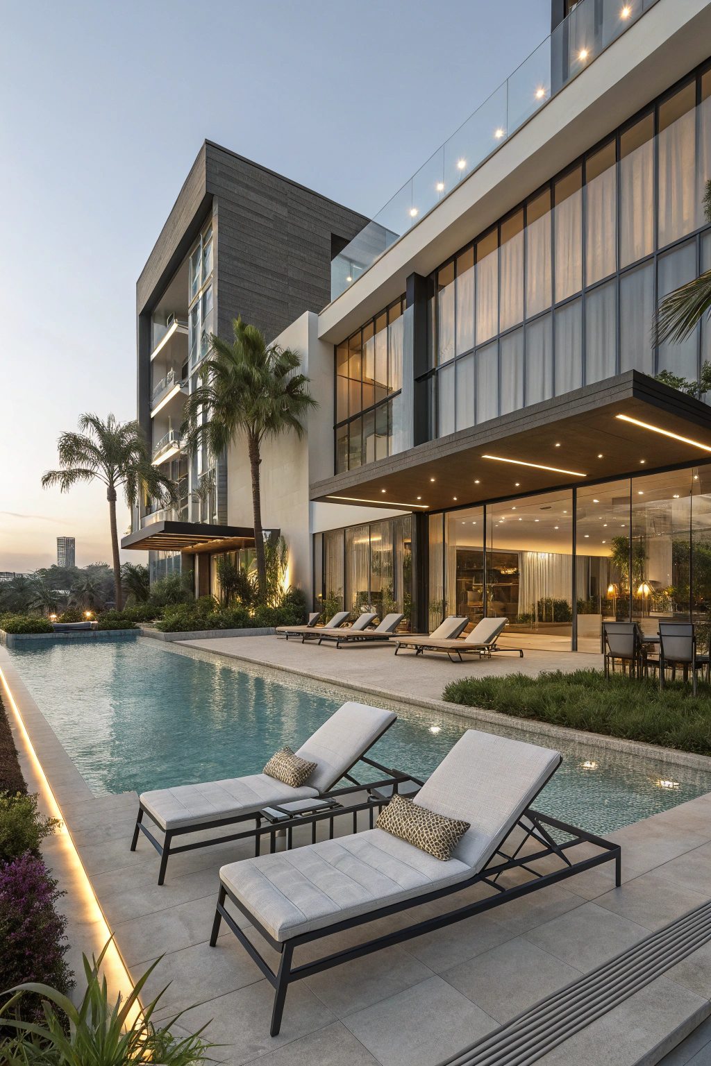 Contemporary Hotel Swimming Pool