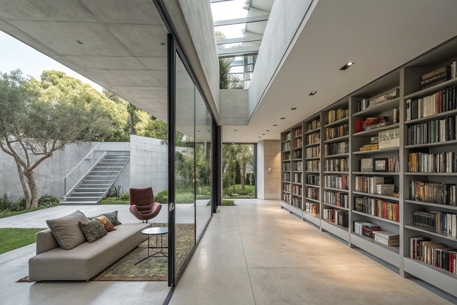 Contemporary Home Library