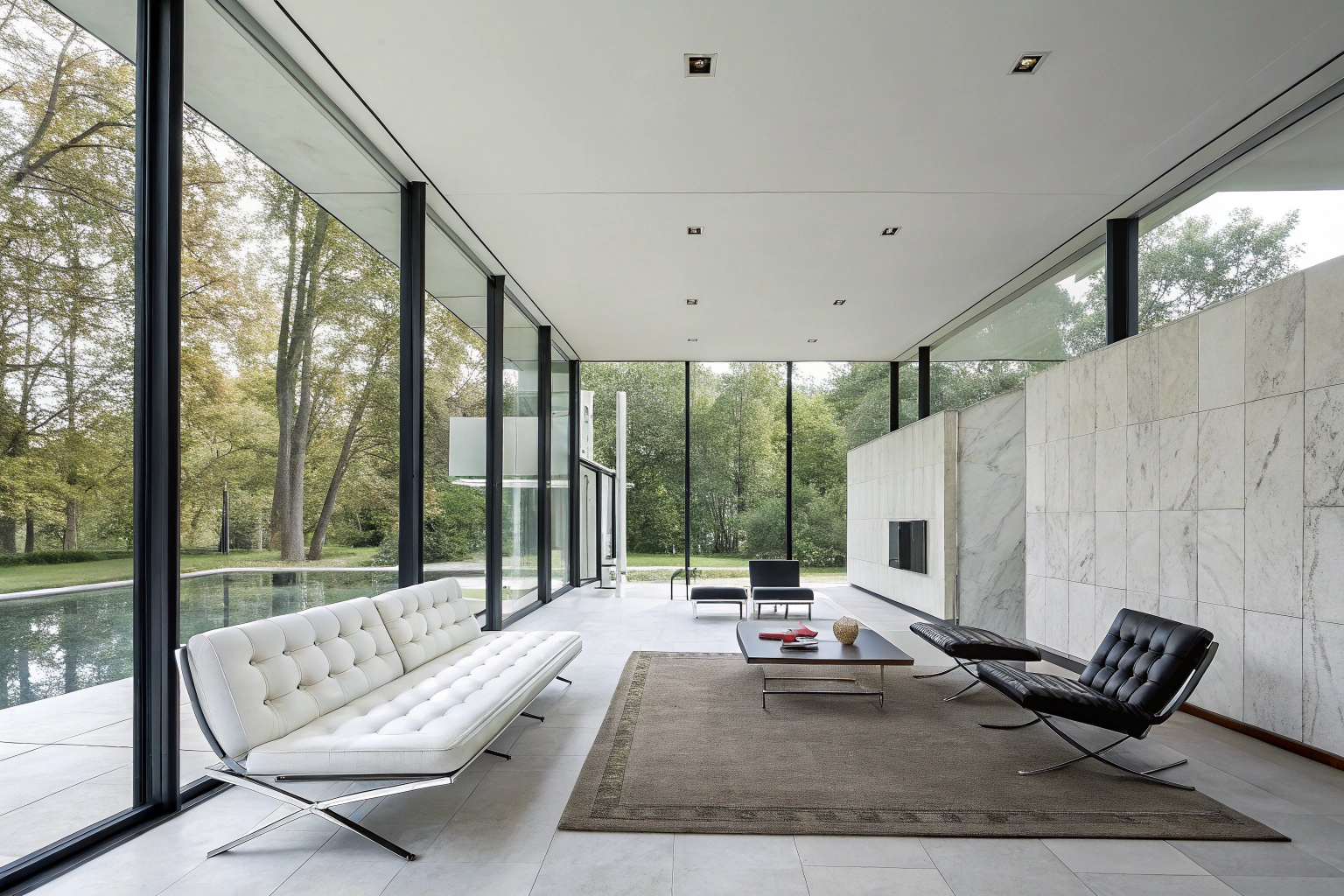 Mies van der Rohe Living Room