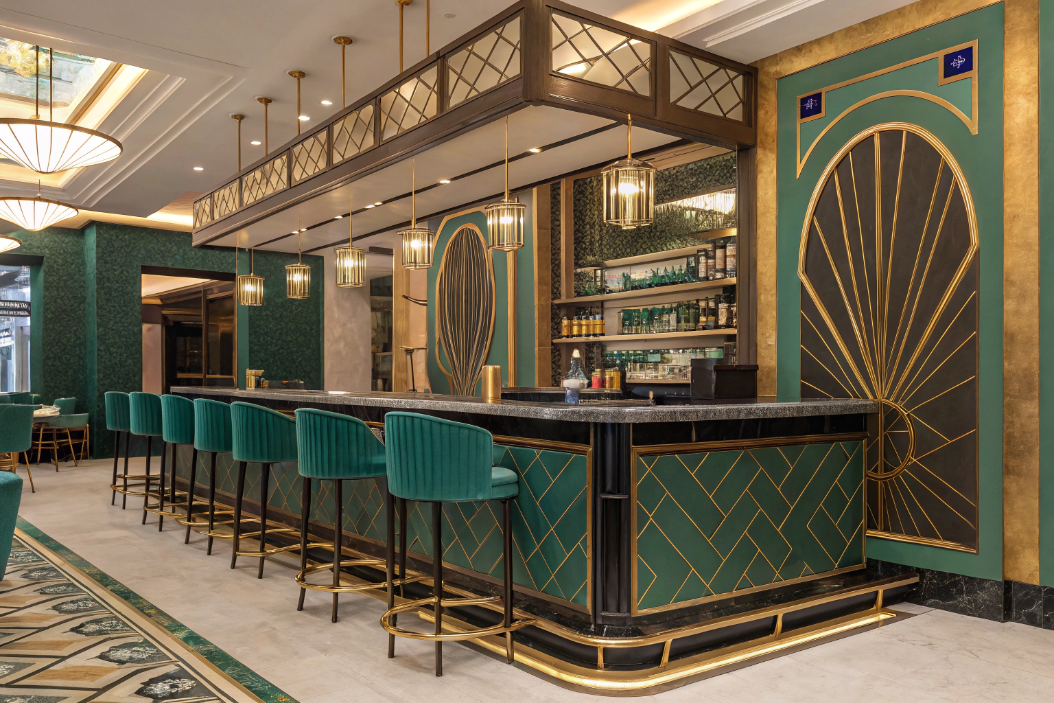 Art Deco Bar/Lounge Area