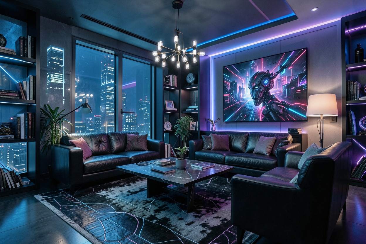 Cyberpunk Living Room