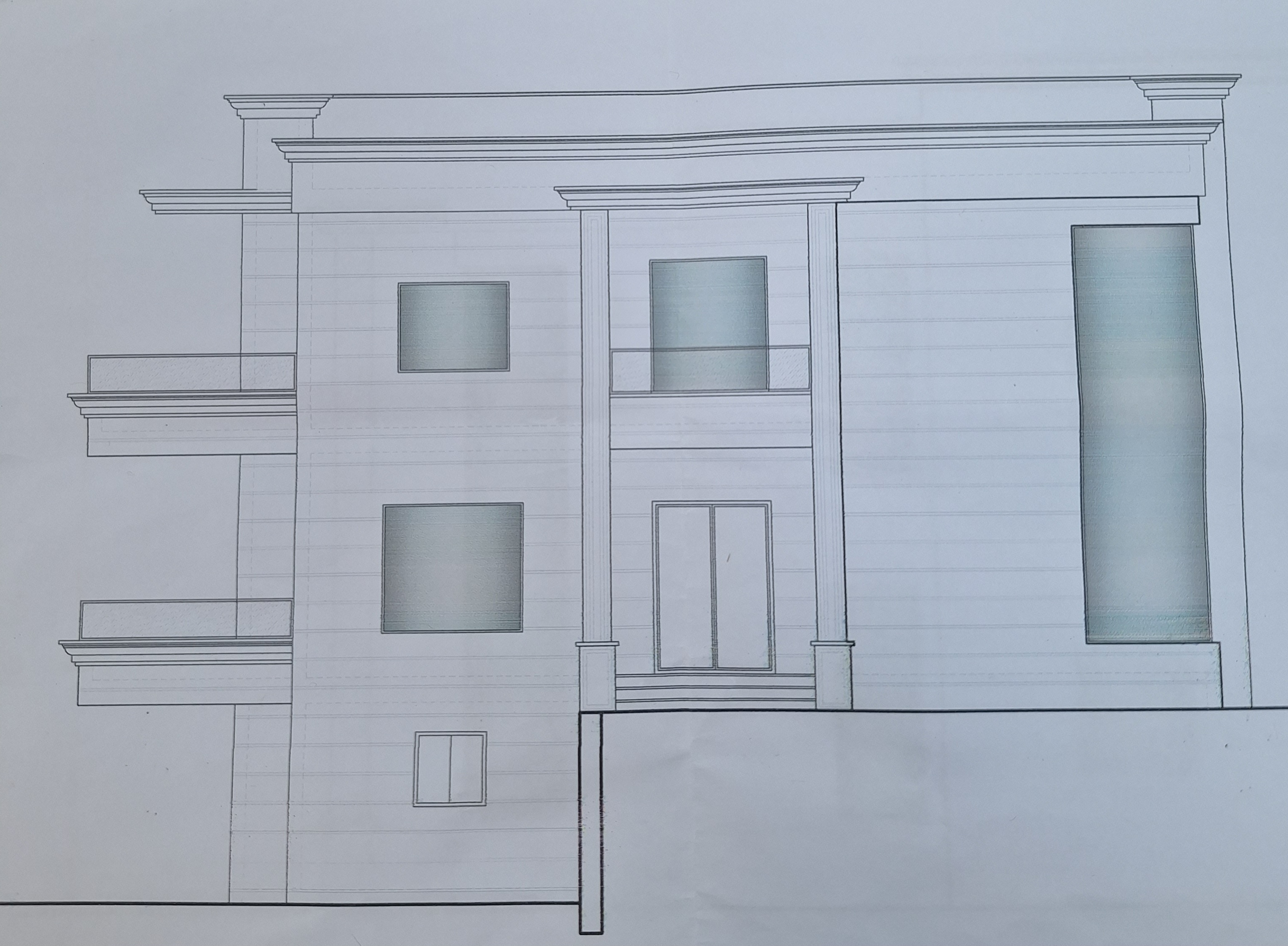 Old Contemporary House Exterior