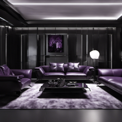 Gothic Noir Living Room