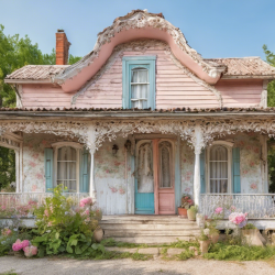 Shabby Chic House Exterior