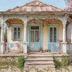 Shabby Chic House Exterior