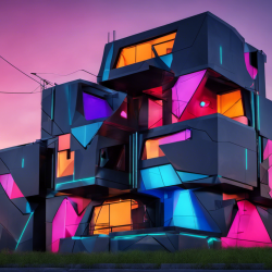 Cyberpunk House Exterior