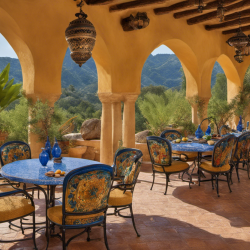 Mediterranean Outdoor Dining Area