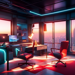 Cyberpunk Home Office