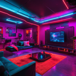 Cyberpunk Living Room