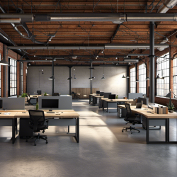 Industrial Open Office Space