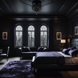 Gothic Noir Bedroom
