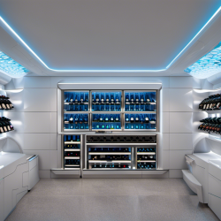 Futuristic Stellar Wine Cellar