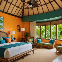 Tropical Hotel Bedroom