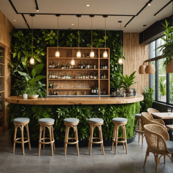 Biophilic Bar/Lounge Area