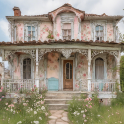 Shabby Chic House Exterior