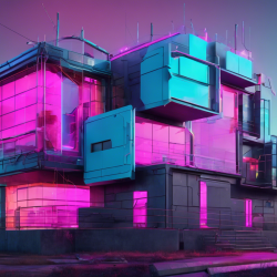 Cyberpunk House Exterior