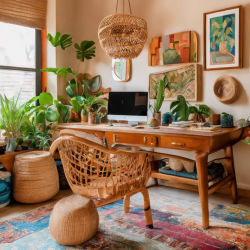 Bohemian Home Office