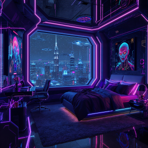 Cyberpunk Bedroom