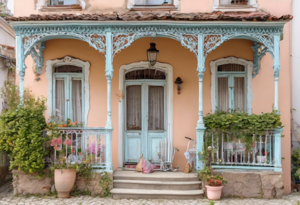 Shabby Chic House Exterior