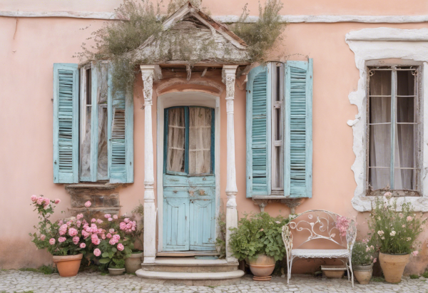 Shabby Chic House Exterior