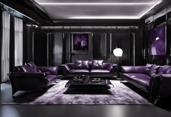 Gothic Noir Living Room