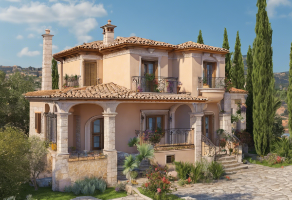 Mediterranean House Exterior