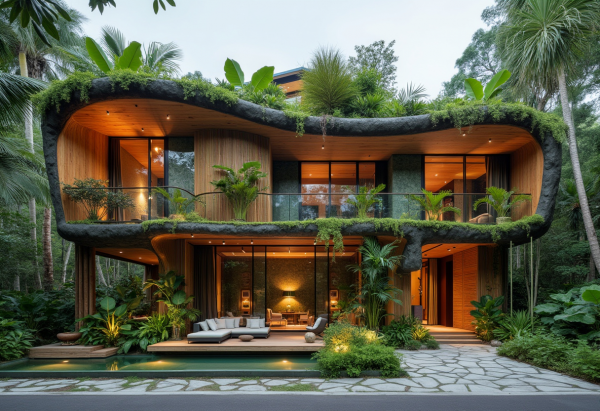 Biophilic House Exterior