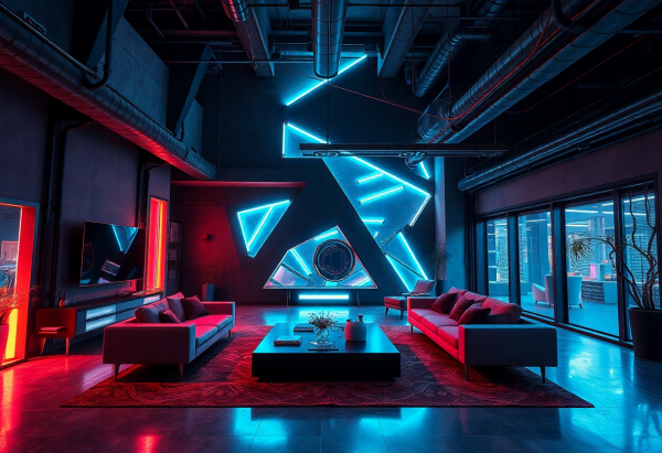 Cyberpunk Living Room