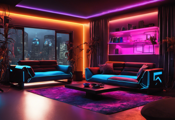 Cyberpunk Living Room