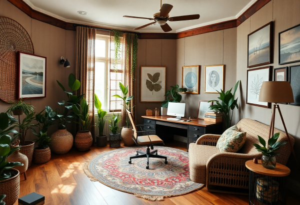 Bohemian Home Office