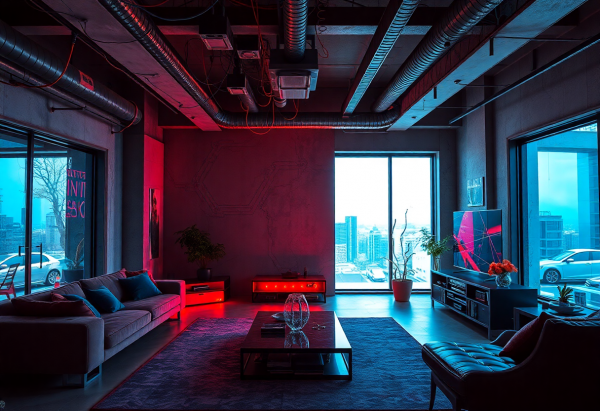 Cyberpunk Living Room