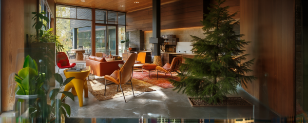 New Mid-Century Modern Living Room