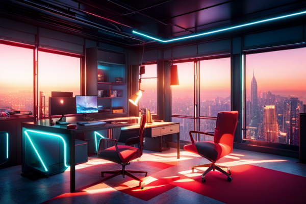 Cyberpunk Home Office