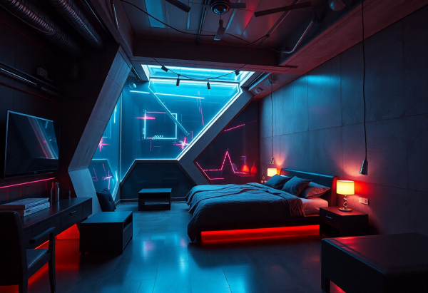 Cyberpunk Bedroom