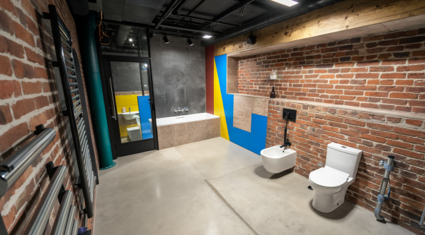 New Industrial Bathroom