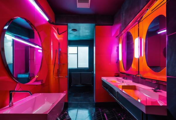 Cyberpunk Bathroom