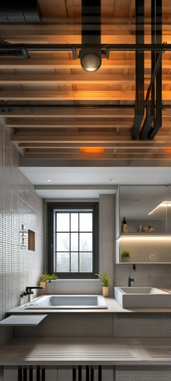New Industrial Bathroom