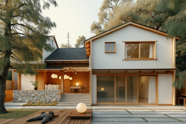 New Japanese House Exterior