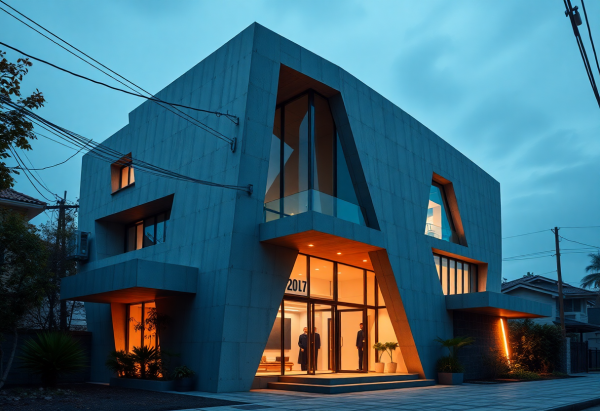 Cyberpunk House Exterior