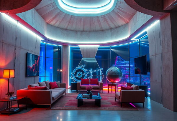 Cyberpunk Living Room