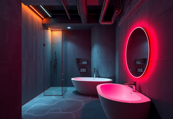 Cyberpunk Bathroom