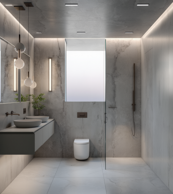 New Contemporary Bathroom